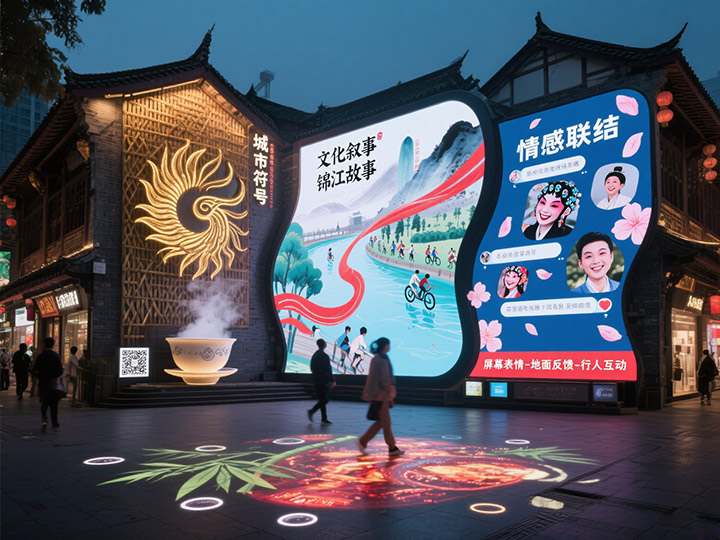 成都LED顯示屏的&ldquo;城市表情&rdquo;：如何通過大屏傳遞城市精神？