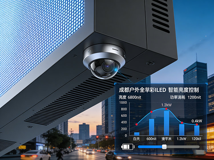 成都戶外全彩屏的能耗與運維成本真相：智能控制、遠程診斷與壽命評估